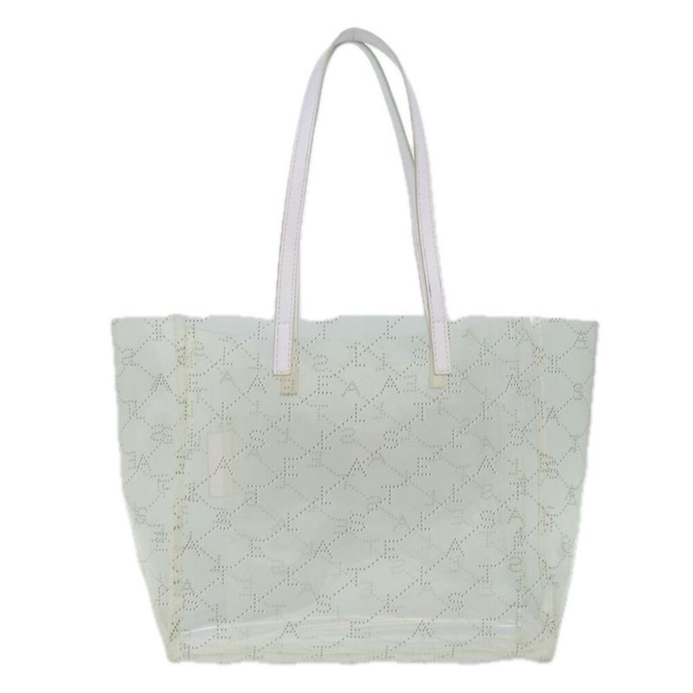 Stella Mccartney Logo Shopping Tote Vinyl Clear Plastic Tote Bag Bag